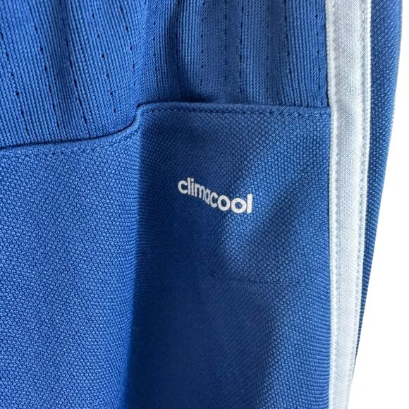 Adidas Tiro 17 Blue Three Stripe Climacool Drawstring Tapered Trainer Pants Sz M - Picture 4 of 8